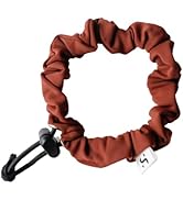 HAIRSTRONG Hair Scrunchie in Maroon, Adjustable with Toggle Hair Tie - Ouchless Cool Hair Accesso...