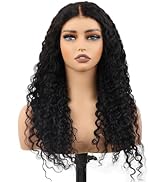 BIG G HAIR 22 inch Deep Wave Middle Part Vietnamese Human Hair HD Lace Closure Wig 5x5 With Adjus...