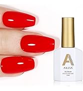 AILLSA Red Gel Nail Polish 15ml Red Gel Polish Long Lasting Red Nails Red Nail Polish Gel Quick D...
