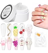 MIZHSE Solid Builder Gel for Nails, Non-Sticky Hard Gel Sculpting Gel, 3D Gel Nail Art Building G...