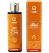 KHADI ORANGE VITALITY Ayurvedic shampoo, 100% natural, silicone & sulfate-free, volume & bounce f...