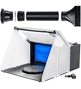 Master Airbrush Brand Lighted Portable Hobby Airbrush Spray Booth with LED Lighting for Painting ...