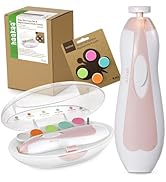 haakaa Baby Nail Trimmer Electric Baby Nail Clippers Kit for Newborn, Toddler or Adults Fingernai...