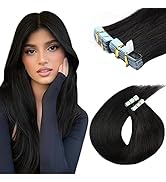 20 inch Tape in Human Hair Extensions Invisible Straight Tape Hair Extensions for Women 20 Pcs/50...