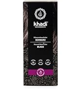 khadi BLACK Natural Hair Color, 3.5oz, Plant based hair dye for warm expressive, warm black to in...