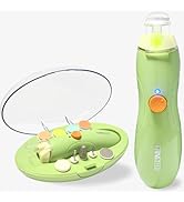 Rechargeable Baby Nail Trimmer, FANSIDI Baby Nail File Safe Baby Nail Filer Electric with 13 Repl...