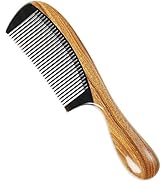 Onedor Handmade Buffalo Horn and Sandalwood Hair Combs - Anti-Static Natural Scent Wooden Detangl...