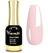 VENALISA Gel Nail Polish, 12ml Nude Pink Color Soak Off UV LED Nail Gel Polish Nail Art Starter M...