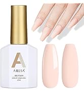 AILLSA Pastel Peach Gel Nail Polish Macaron Nude Pink Gel Polish Bright Spring Summer Colors Cott...