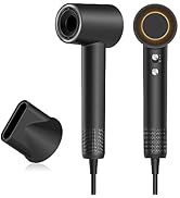 Hair Dryer, zhiyangfei Negative Ion Blow Dryer for Women Men, 110, 000 RPM Brushless Motor, 3 Hea...