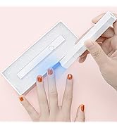 Lermende Mini Nail Light, Portable Mini UV Nail Lamp, LED Small UV Light Nails, USB Handheld UV L...