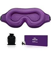 Sleep Mask for Men Women, Upgraded 3D Contoured Cup Eye mask Blindfold, Block Out Light, Eye mask...
