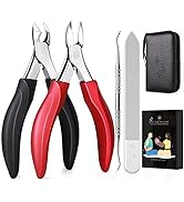 Toenail Clippers for Thick Nails, Toe Nail Clippers Adult Thick Nails Long Handle for Seniors Thi...