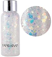 Body Glitter Gel Nail Hair Body Face Flash Eye shadow Glitter Cream Chunky Glitter Mermaid Scale ...