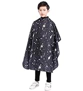 PERFEHAIR Kids Haircut Barber Cape Cover for Hair Cutting,Styling and Shampoo, for Boys - Black S...
