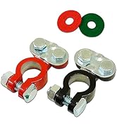 Sodcay 2 PCS Cable Terminal Clamp Connectors, Cables Terminal Connectors Kit, Fit for Cars, Vans,...