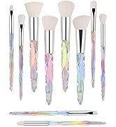 Makeup Brush Set 10 Piece Essential Make-up Brushes Kit for Powder Liquid Cream Cosmetics Blendin...