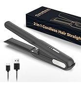 USB Wireless Charging Hair Straightener