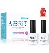 AIBRIT Gel Nail Polish Remover,Gel Polish Remover for Nails 2 pcs,Soak off UV Gel Polish in 2-5 M...