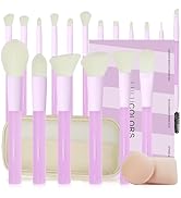 Colourful Makeup Brush Set 18 pcs Premium Gift Powder Foundation Blush Blending Eyeshadow Conceal...