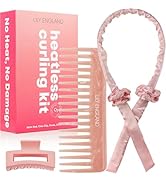 Lily England Heatless Hair Curlers to Sleep In - No Heat Curling Gift Set Includes Satin Headband...