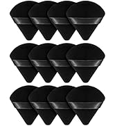 BEAKEY 12pcs Powder Puffs for Face Powder Triangle Powder Puff for Loose & Cosmetic Foundation, M...