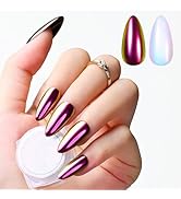 beetles Chrome Nail Powder Mirror Effect Glazed Aurora Opal Chrome Powder for Gel Nails Manicure ...