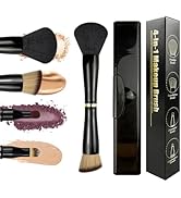 Zylsnice 4 in 1 Makeup Brush, Travel Makeup Brush Set with Case, Mini Makeup Brushes, Powder Foun...