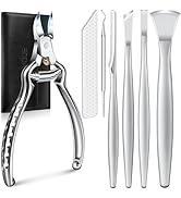 7PCS Ingrown Toenail Removal Kit, Professional Pedicure Tools for Feet, Toe Nail Clippers & Pedic...