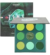 docolor Eyeshadow Palette 9 Colors Green Eyeshadow Gemstone Shadow Palette Highly Pigmented Matte...