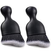 AntBooBoo 2PCS Car Interior Dust Detailing Brushes, Soft Bristle Cleaning Dusting Brush, Auto Cle...