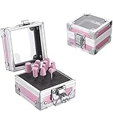 Nail Drill Bits, AREMOD Nail Holder 25 Holes Nail Drill Bit Holder Nail Storage Organizer Box Nai...