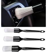 Birbenben Car Exterior and Interior Detail Brushes, Scratch Free Auto Cleaning Brush Kit, Soft Sy...