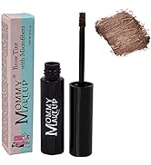 Brow Tint with Microfibers in Sable (A Warm Deep Brown) Natural Looking Eyebrow Makeup, Cover Gra...