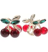 FRCOLOR 2Pcs Mini Hair Clips Mini Claw Clips for Hair Crystal Cherry Hair Clips Alloy Metal Jaw C...