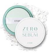 ETUDE Zero Sebum Drying Powder 4g New | Lightweight Oil Control No Sebum Loose Face Powder with 8...