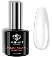 modelones Builder Nail Gel, 7-in-One Clear Gel Builder for Nail Thickening, LED Nail Lamp Cured H...