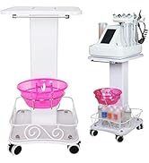 Beauty Salon Trolley Cart with Wheels and Large Storage Fence,Multil-Function Mobile Salon Spa Ro...