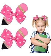 Vodolo 2Pcs Back To School Pencil Hair Clips,Funny First Day of School Hair Clips,Cute Bow Hair A...
