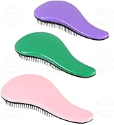 79STYLE 3pcs Detangler Brush Tangle Free Hair Brushes For Kids Knot Free No Pain Detangling Kids ...