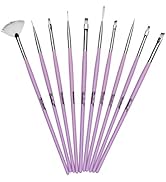 Twinkled T Cotton Dandy Nail Art 10 Pc Brush Set