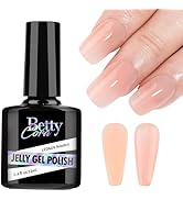 BettyCora Gel Nail Polish, Jelly Translucent Soak Off Sheer UV Pink Gel Polish Neutral Color for ...