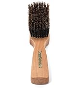 GranNaturals Soft Mens Boar Bristle Hair Brush - Natural Wooden Club Style Wave Brush for Men - S...