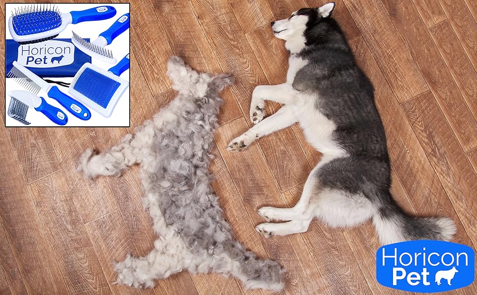 Brushed happy dog feeling great dematting deshedding detangling undercoat conditioning brushes 