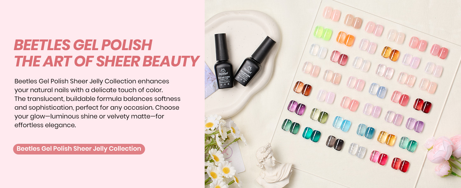 Beetles Jelly Gel Nail Polish Set
