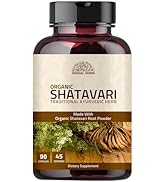 Hebhac Herbs Shatavari Capsules 1000mg | Made with Organic Shatavari 45 Day Supply | an ayurvedic...