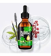 JUANPHEA Castor Oil, Black Castor Oil for Body Massage,Nourishes and Thickens Hair, Prevents Brea...