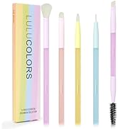 5 Pcs Premium Eye Makeup Brush Set, Eyeshadow Brush, Eyeliner Brush, Blending Brush, Eyebrow Brus...