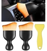 Birbenben Auto Interior Dust Brush, 3PCS Dusting Tool Includes Duster Detail Brushes and Plastic ...