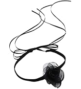 KF Ornament Flower Choker Necklace for Women - Perfect for Weddings, Parties, and Summer Outings ...